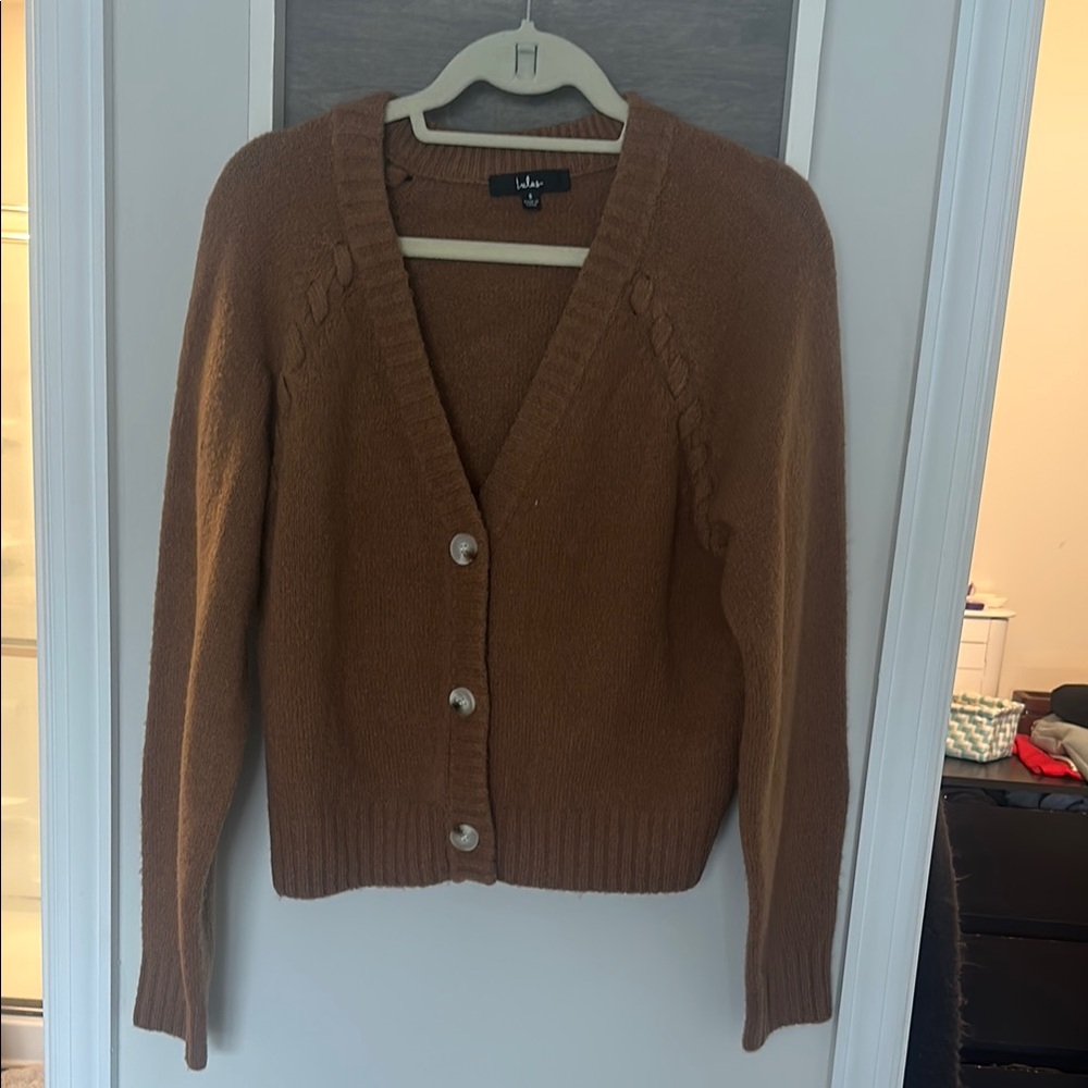 Lulus Women's Brown Cardigan Sweater
